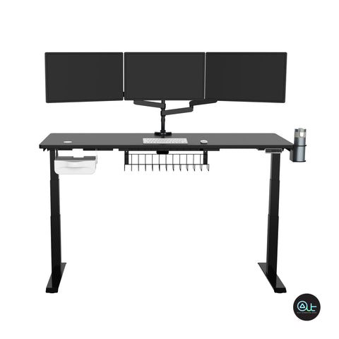 ELITE-IB Dual Motor Standing Desk／Black Frame / 140*70cm (S2)